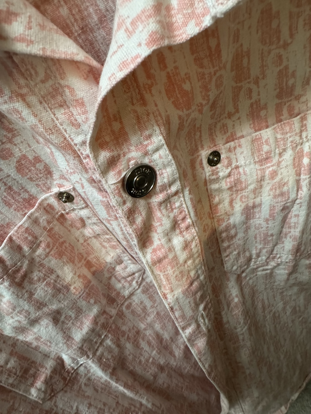 Dior Pink Button-Up Shirt - Size M - photo 4
