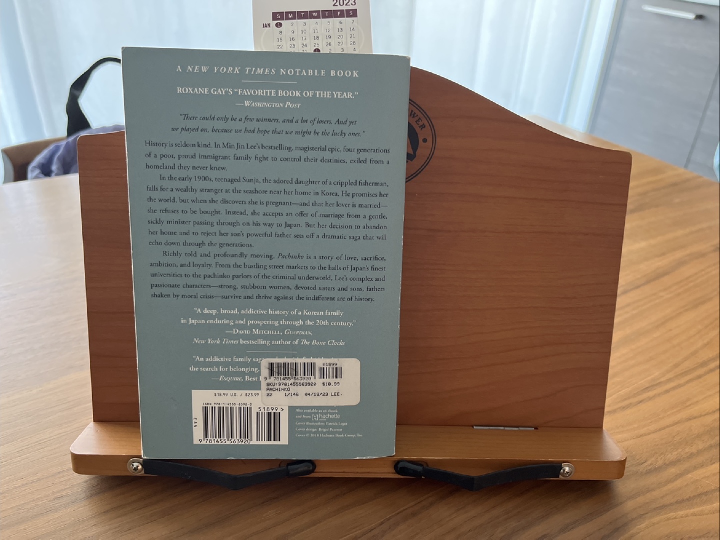 Wooden Book Stand, Read & Lead Woodrow Book Club - photo 3