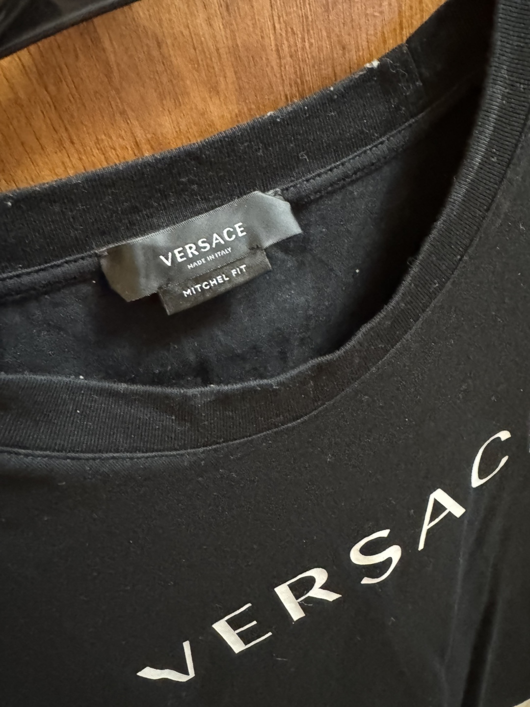 Versace Black T-Shirt with Greek Key Detail - photo 3