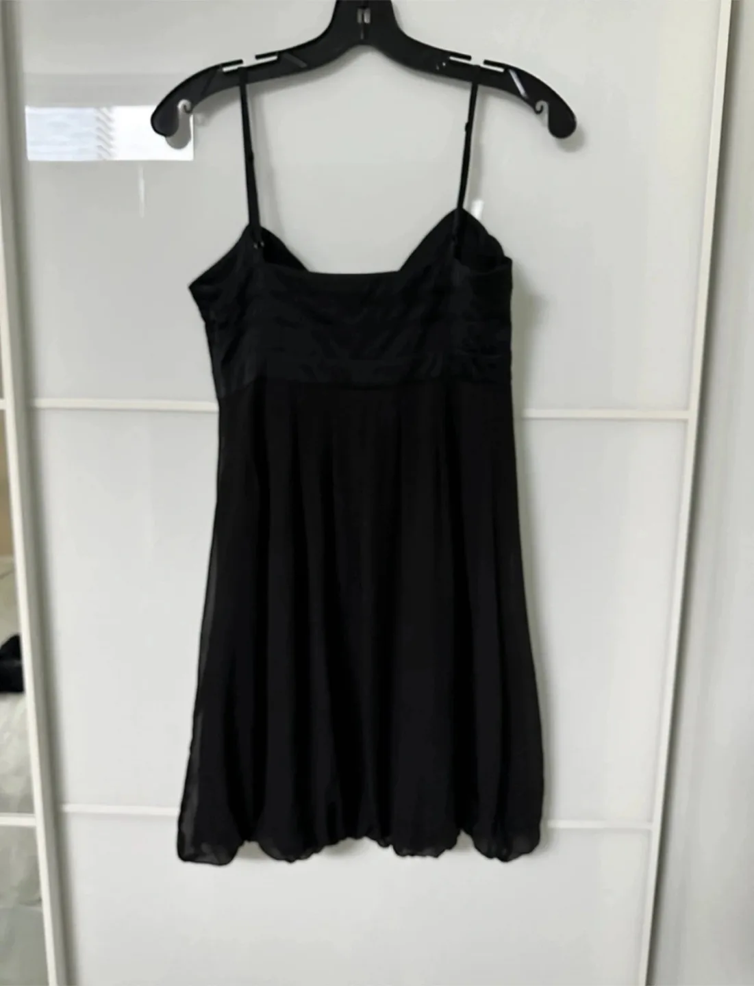 Selling brand new Marciano black silk dress in size small image indicator(4)