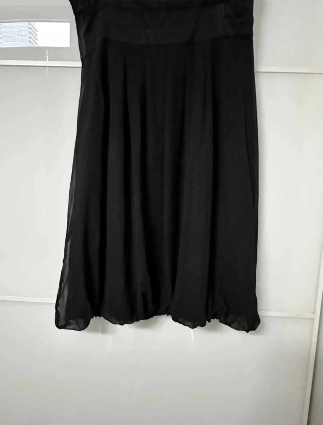 Selling brand new Marciano black silk dress in size small image indicator(6)