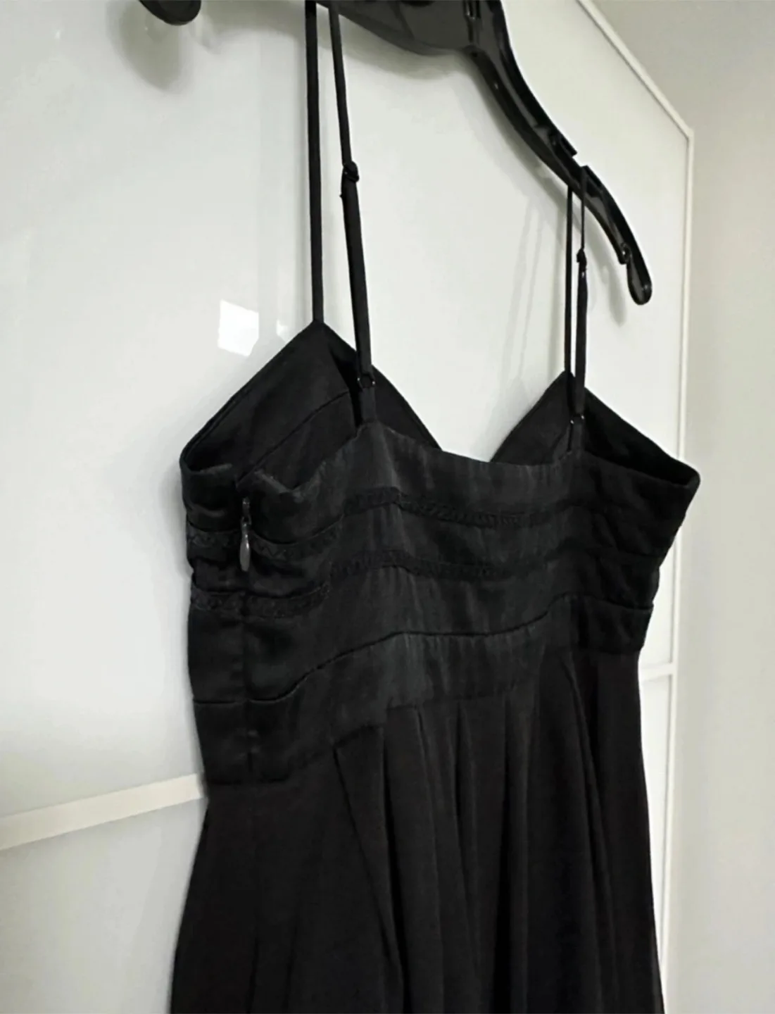 Selling brand new Marciano black silk dress in size small image indicator(5)