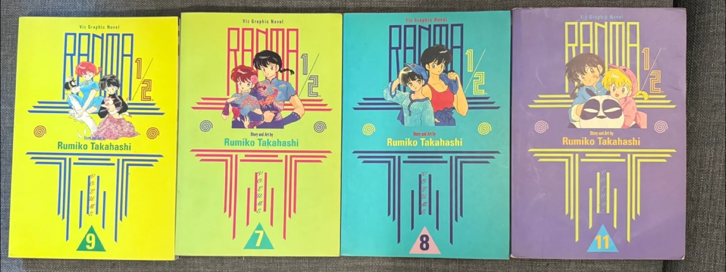 Ranma 1/2 Viz Graphic Novels Volumes 7, 8, 9, & 11 thumbnail