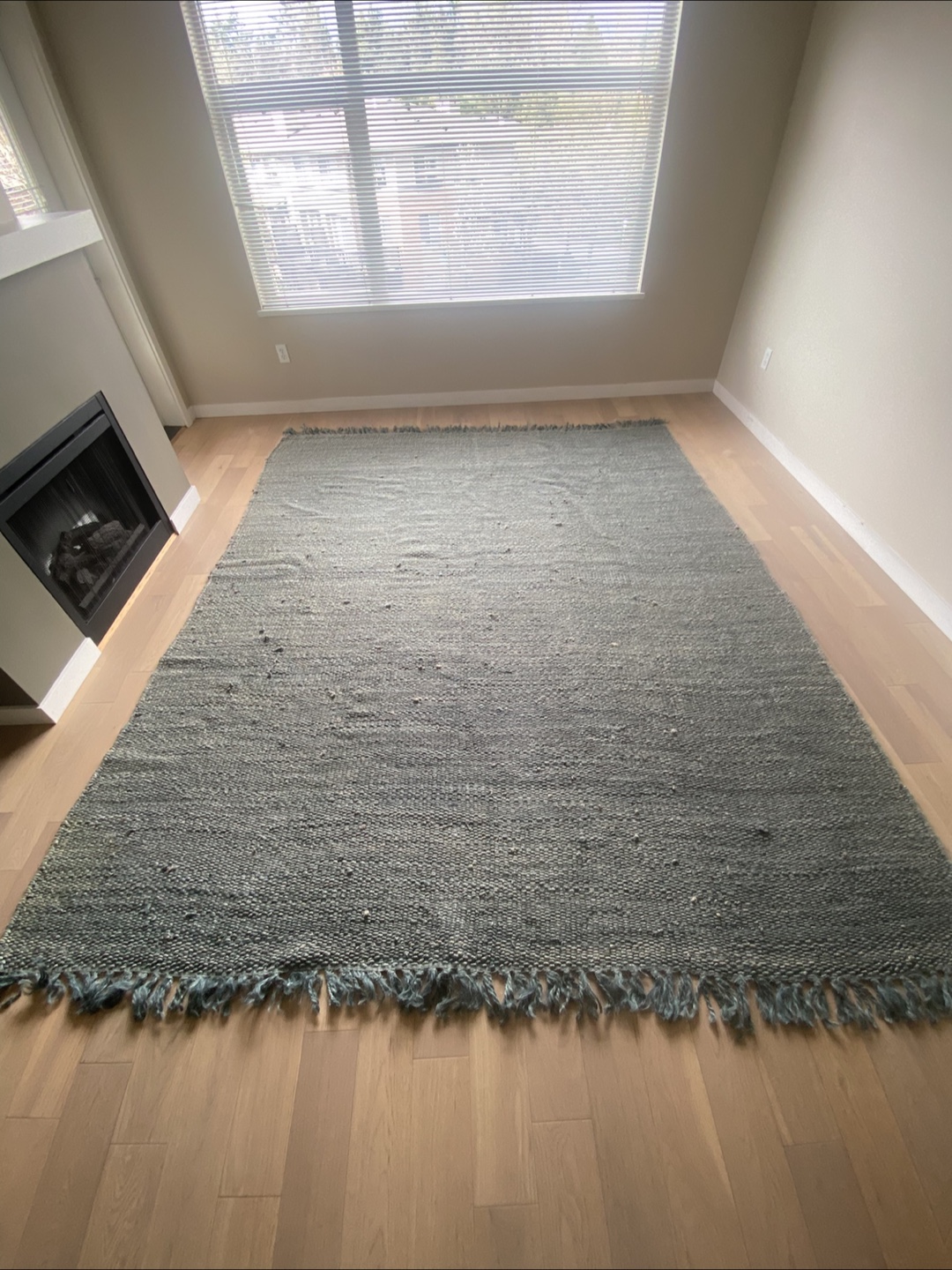 Blue Grey Jute Rug from West Elm