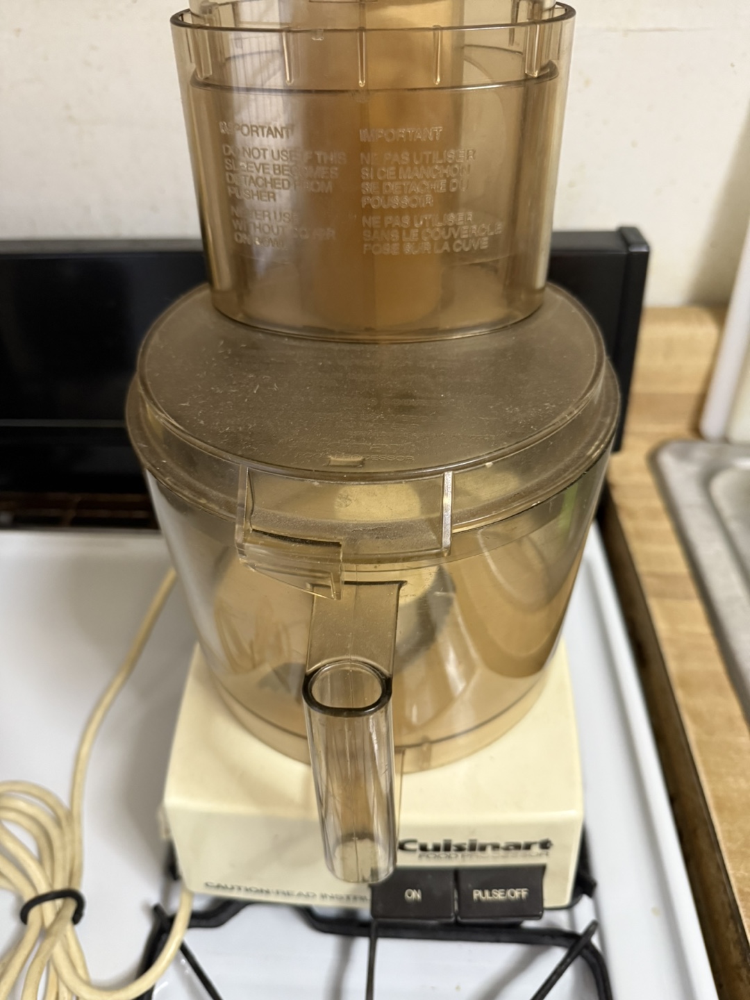 Vintage Cuisinart Food Processor & Parts