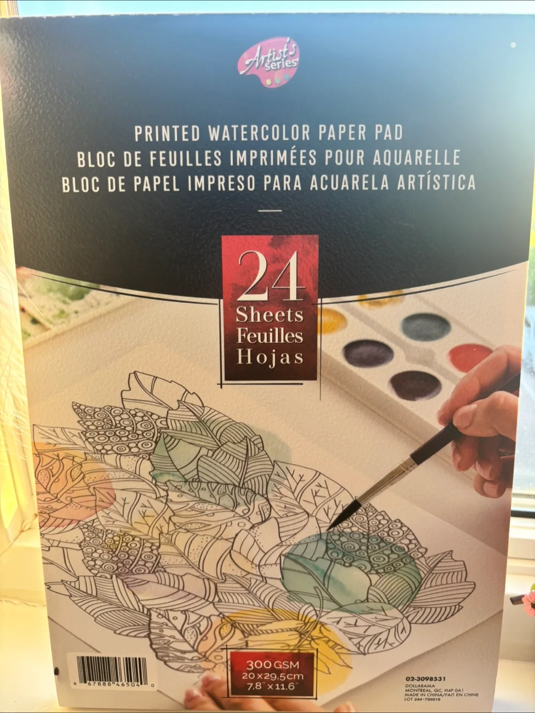 Artist's Series 24 Sheet Printed Watercolor Pad image indicator(2)