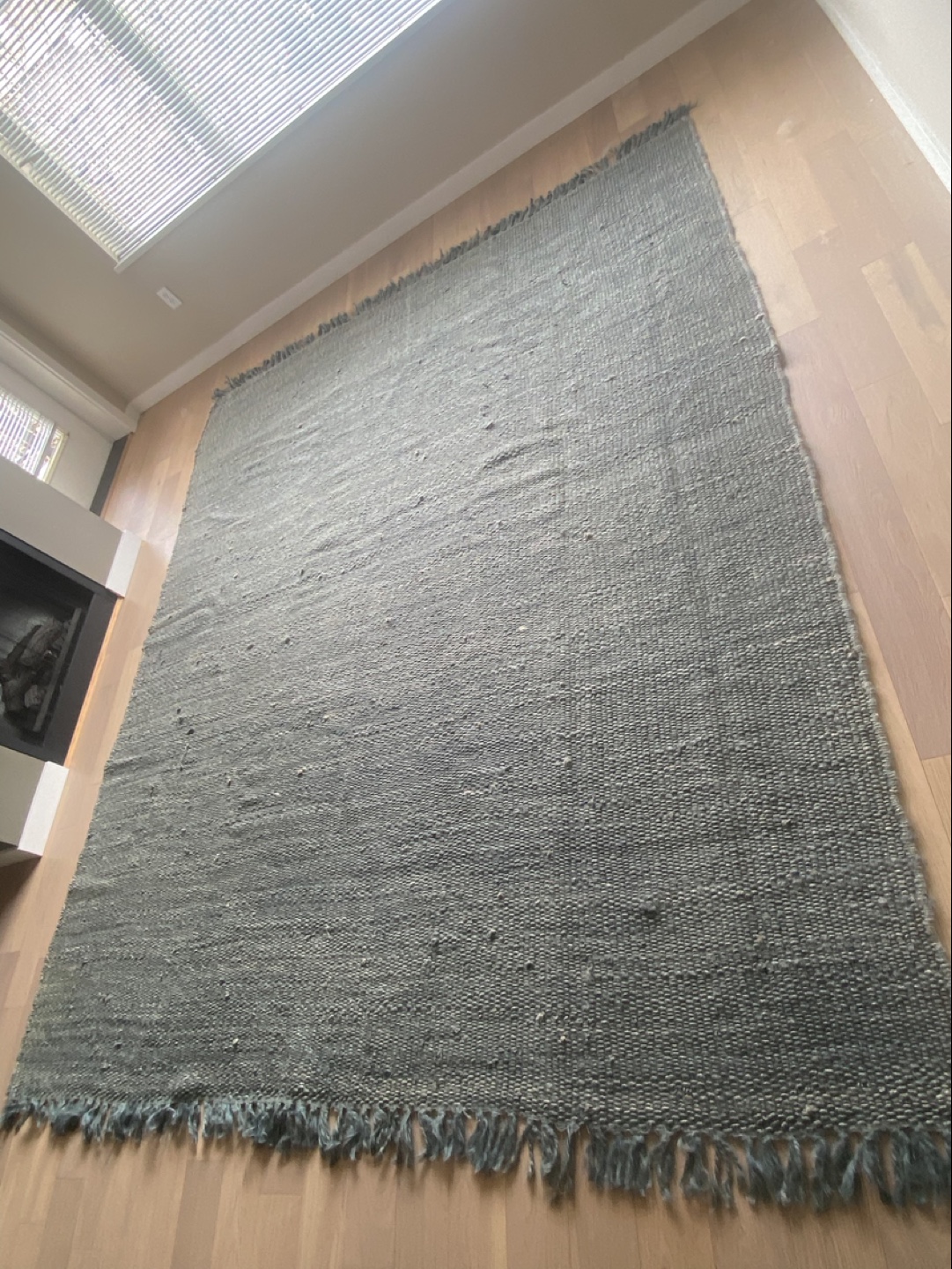 Blue Grey Jute Rug from West Elm - photo 4