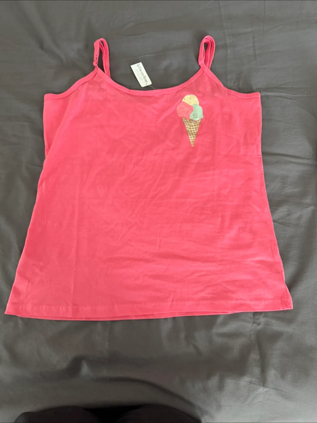 La Vie en Rose Pink Camisole Tank Top - Size Medium thumbnail