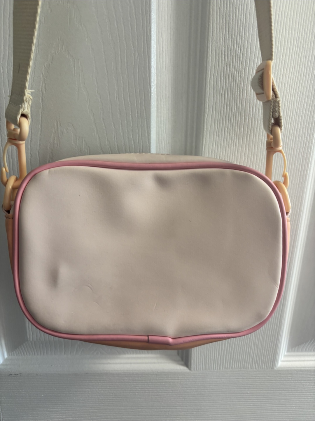 Adorable Pastel Pink and Mint Crossbody Bag with Matching Pouch - photo 2
