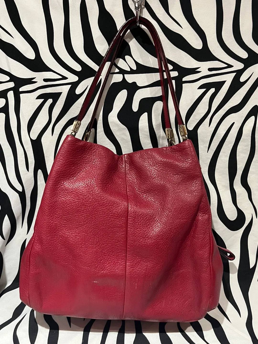 ❤️ Authentic Coach Phoebe Red Leather shoulder Bag ❤️ image indicator(5)