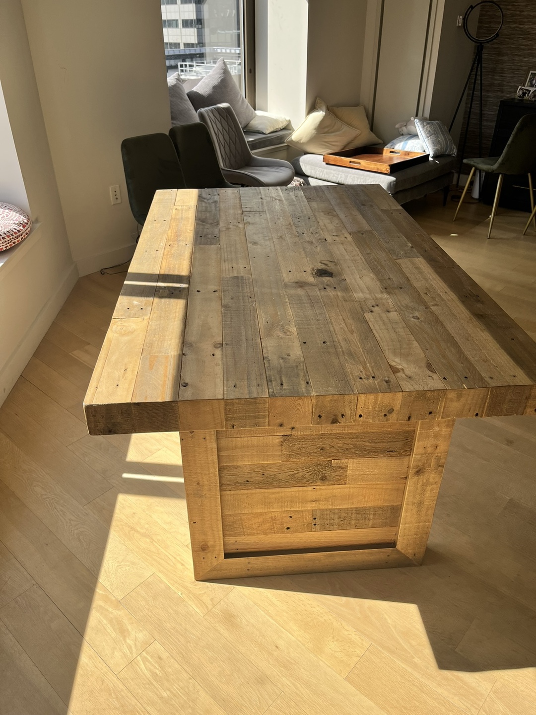Rustic Farmhouse Style Wood Dining Table - photo 2