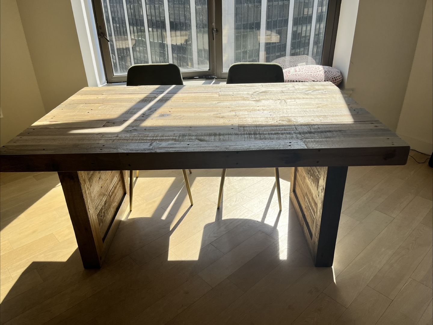 Rustic Farmhouse Style Wood Dining Table - photo 4