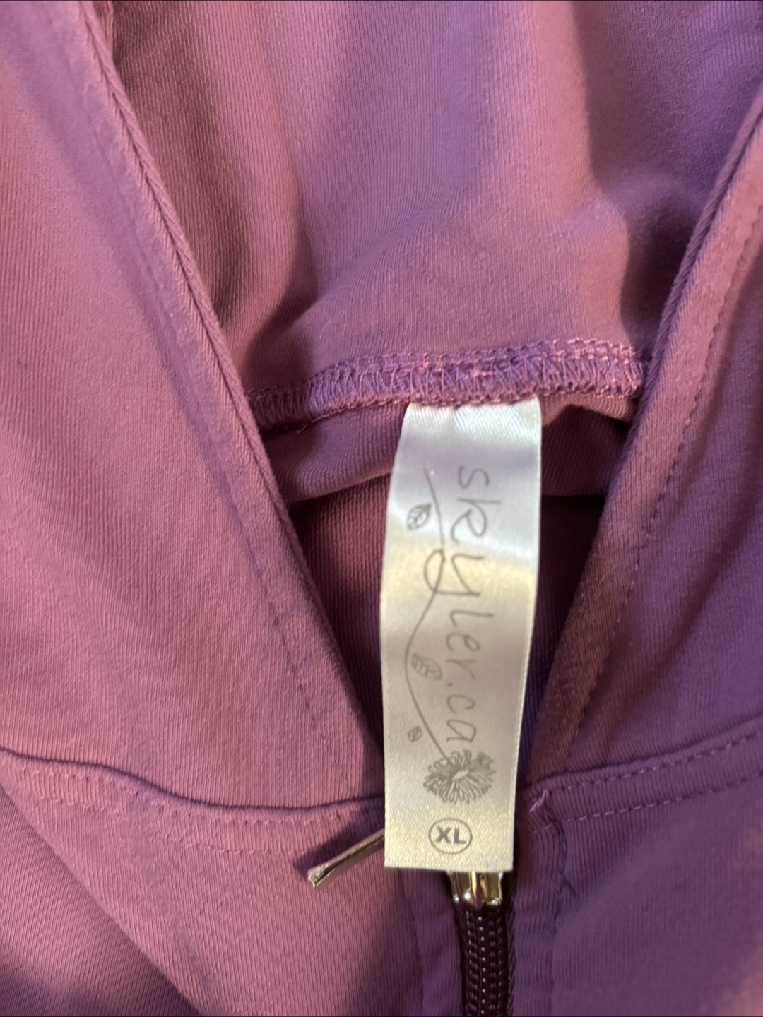 Skyler Women's Purple Zip-Up Hoodie Size XL - photo 2