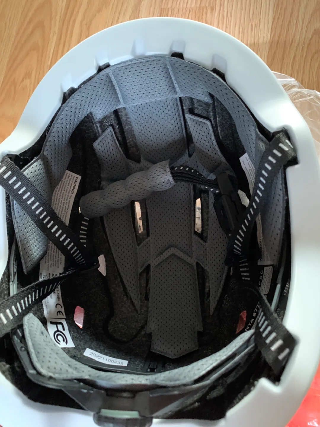 Xnito Bike Helmet with LED Lights - White image indicator(8)