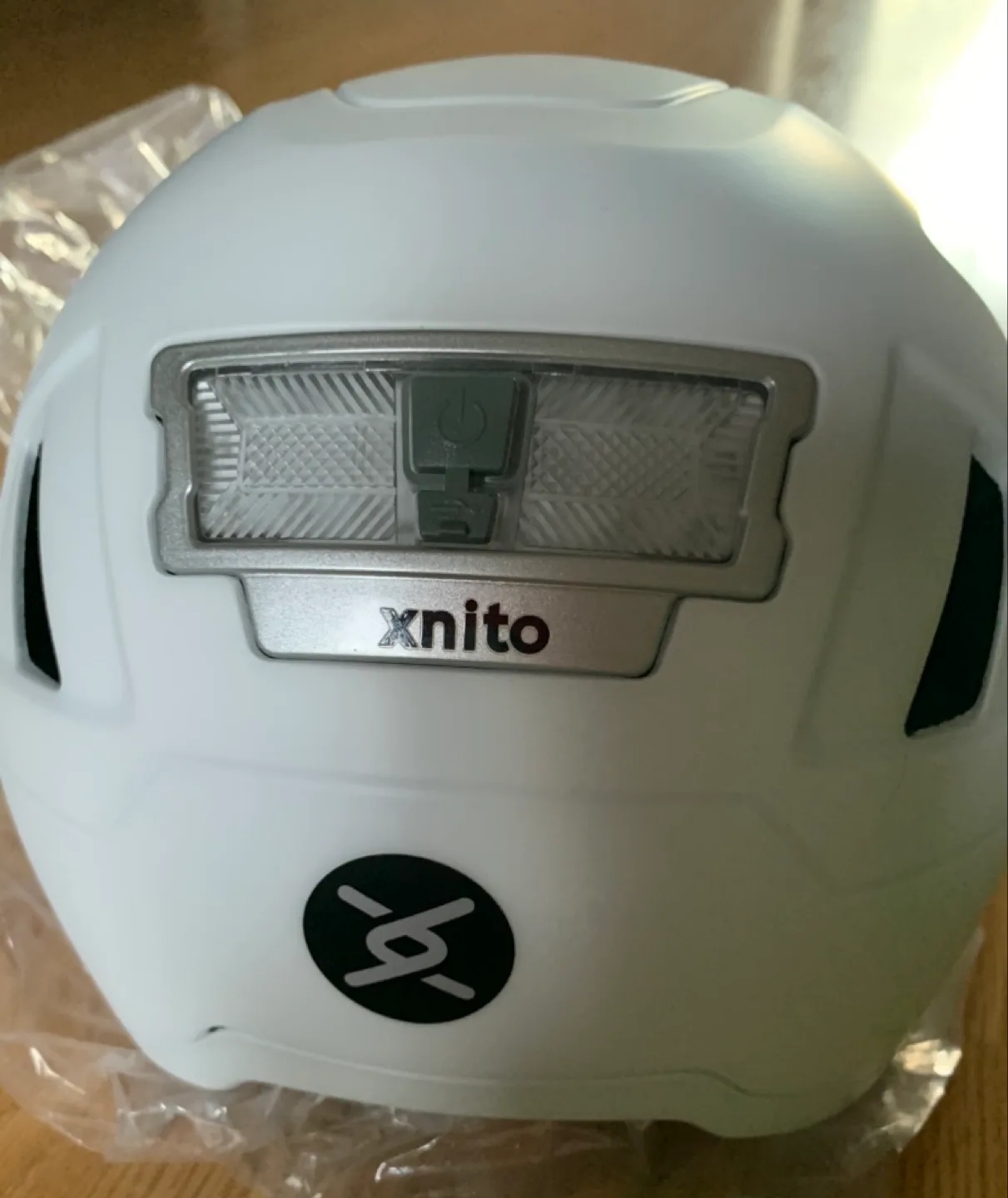 Xnito Bike Helmet with LED Lights - White image indicator(10)