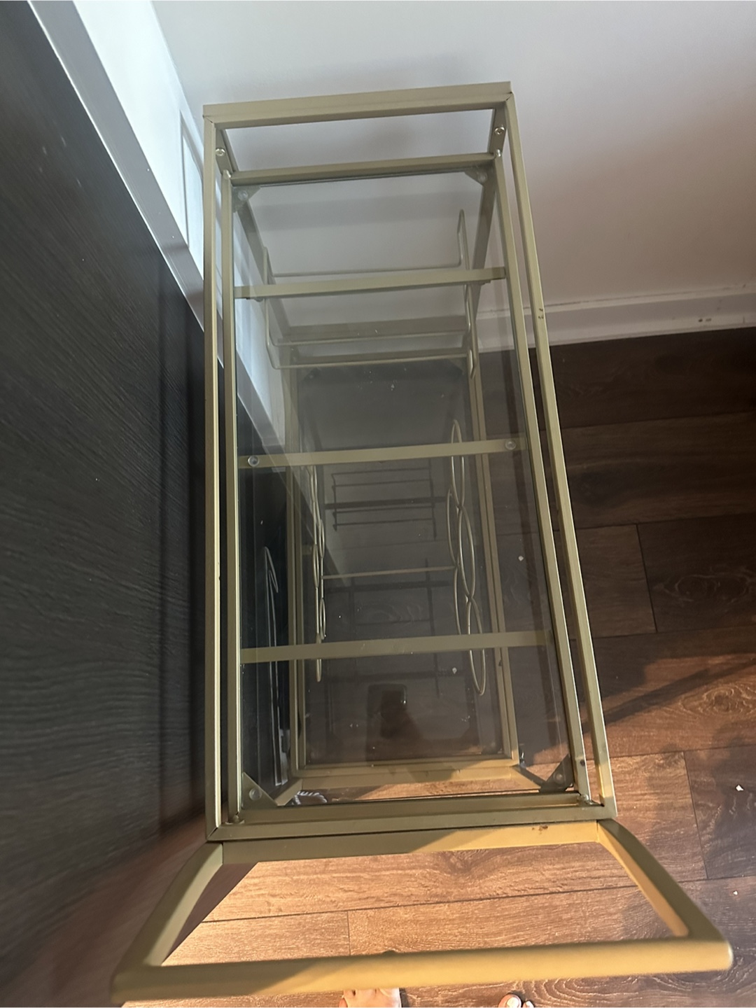 Gold Metal Bar Cart - photo 3