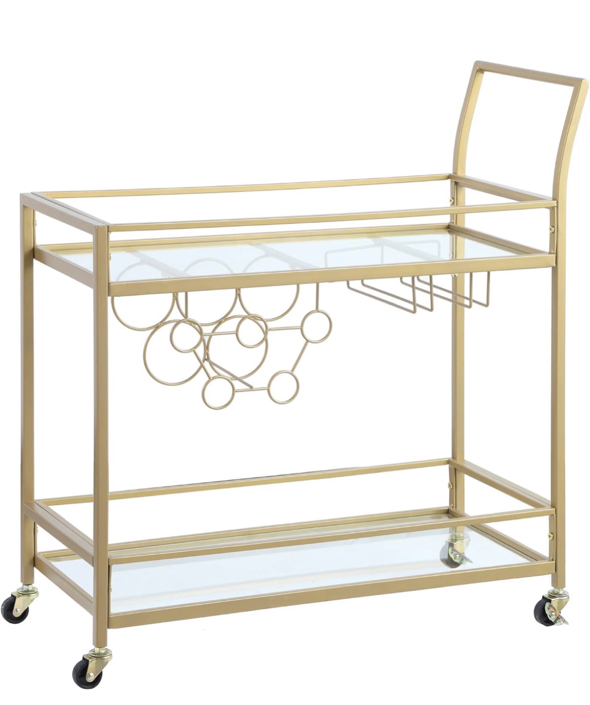Gold Metal Bar Cart - photo 4