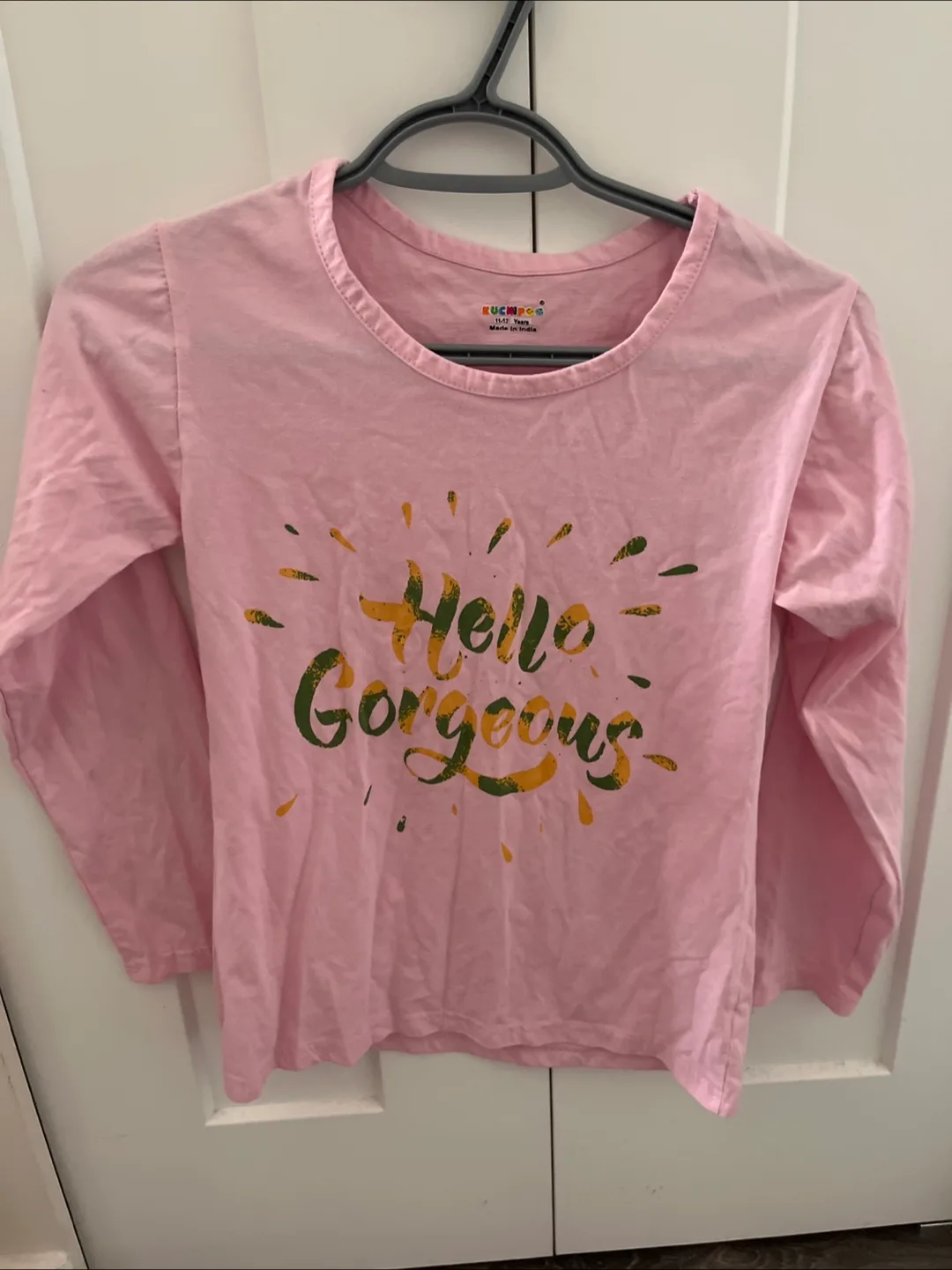 Set of 4 t shirts long sleeve 11 to 12 years image indicator(3)