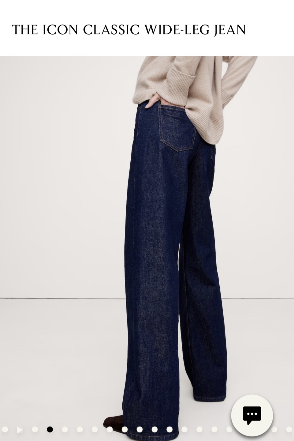 Size 25 Banana Republic Icon Classic Wide-Leg Jeans - photo 3