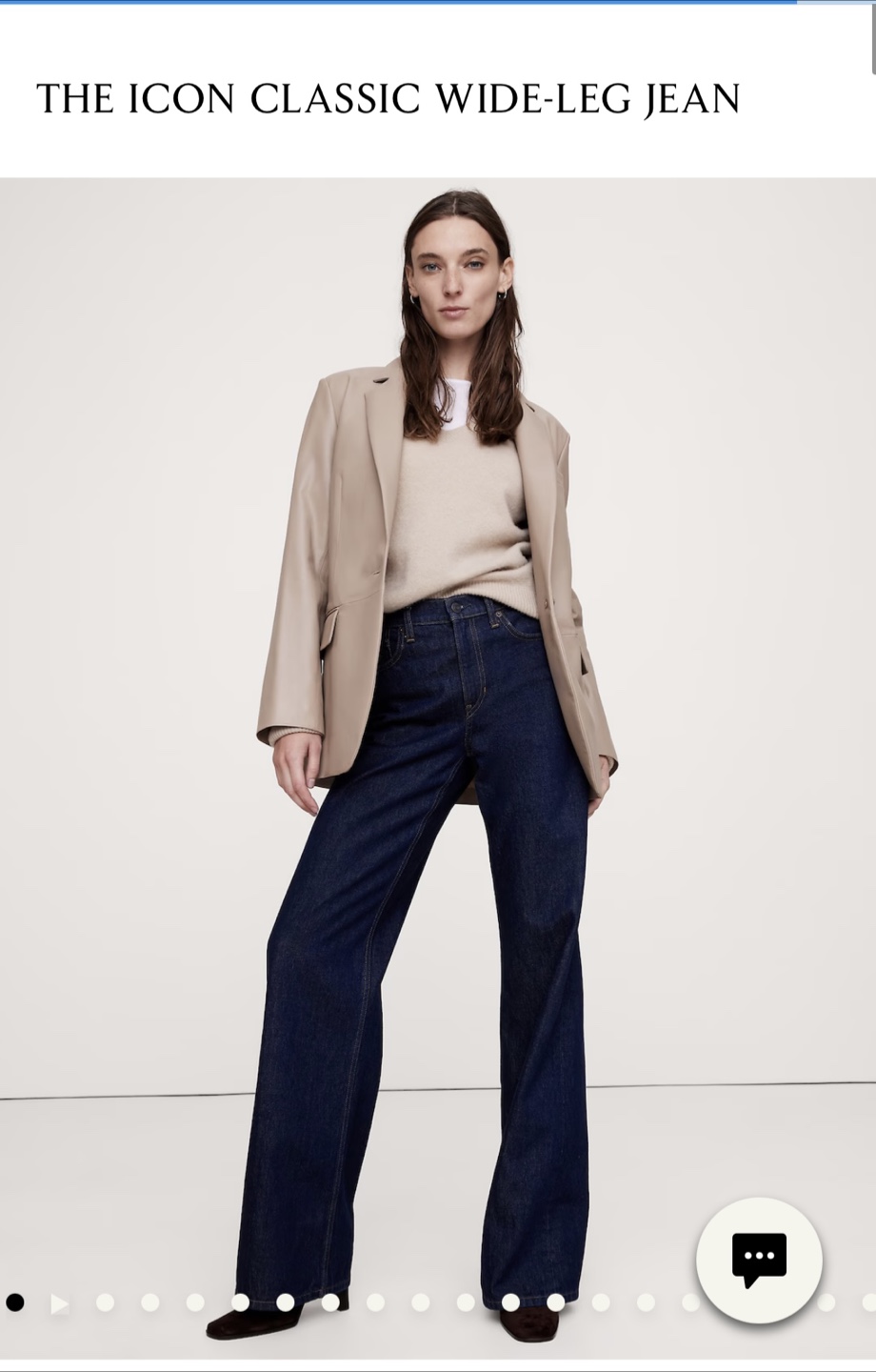 Size 25 Banana Republic Icon Classic Wide-Leg Jeans
