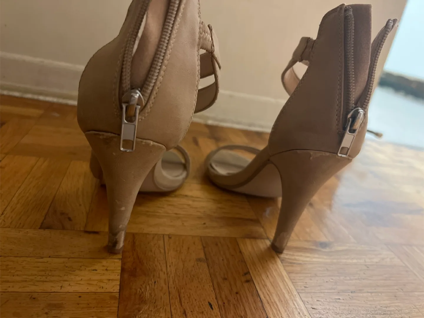 Beige Ankle Strap Heels image indicator(2)