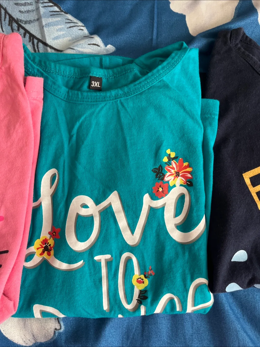 Set of 3 girls Graphic T-shirts Bundle(11 to 12 years) image indicator(4)