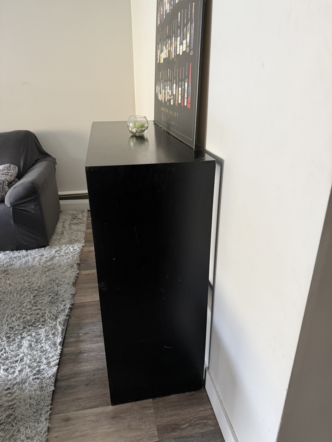 Black Cube Storage Shelf/ tv stand - photo 2