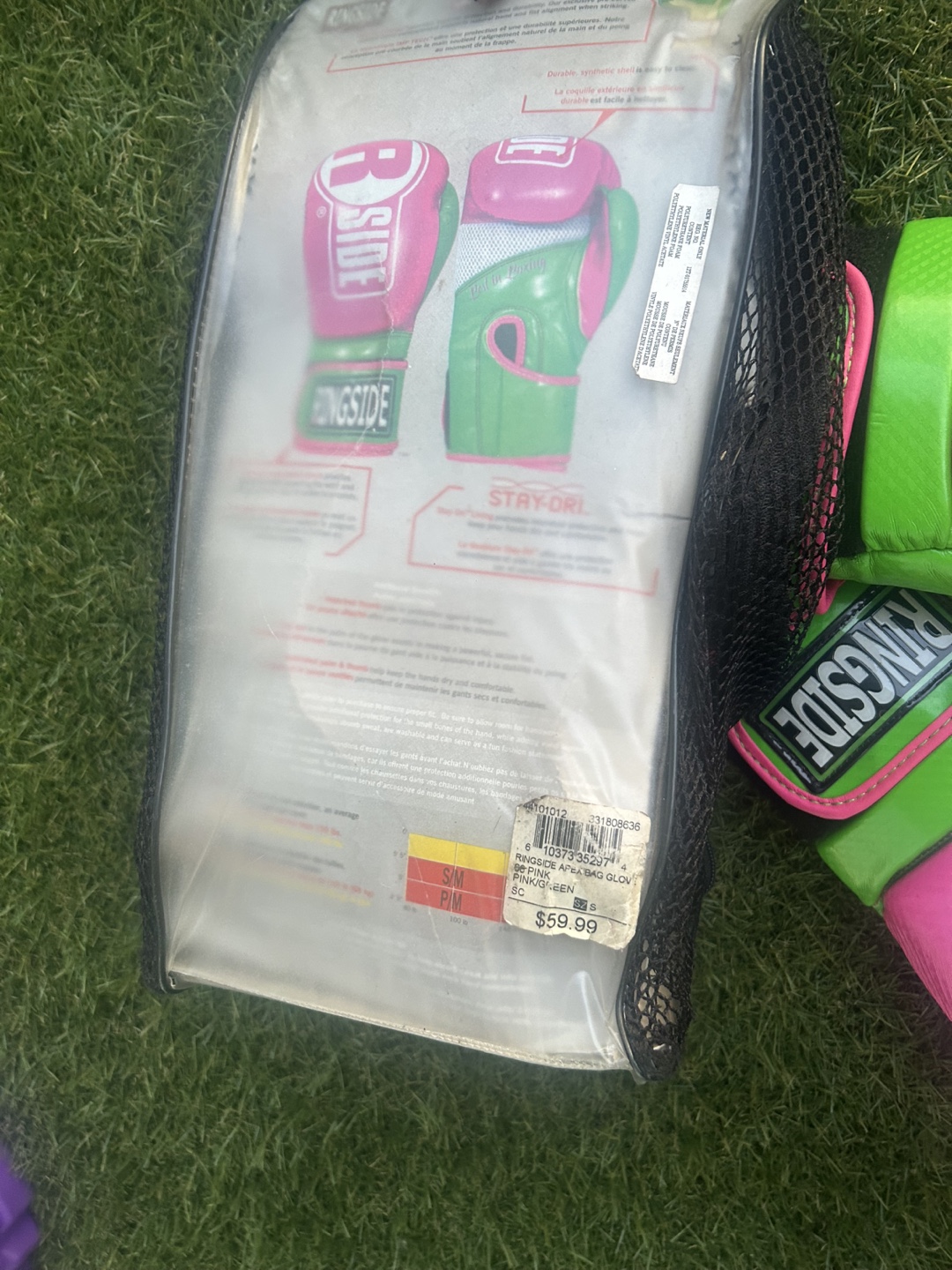 Ringside Stay- Boxing Gloves - Pink & Green - Small - photo 3