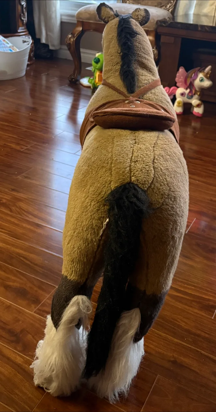 Large Plush Ride-On Horse Toy image indicator(3)