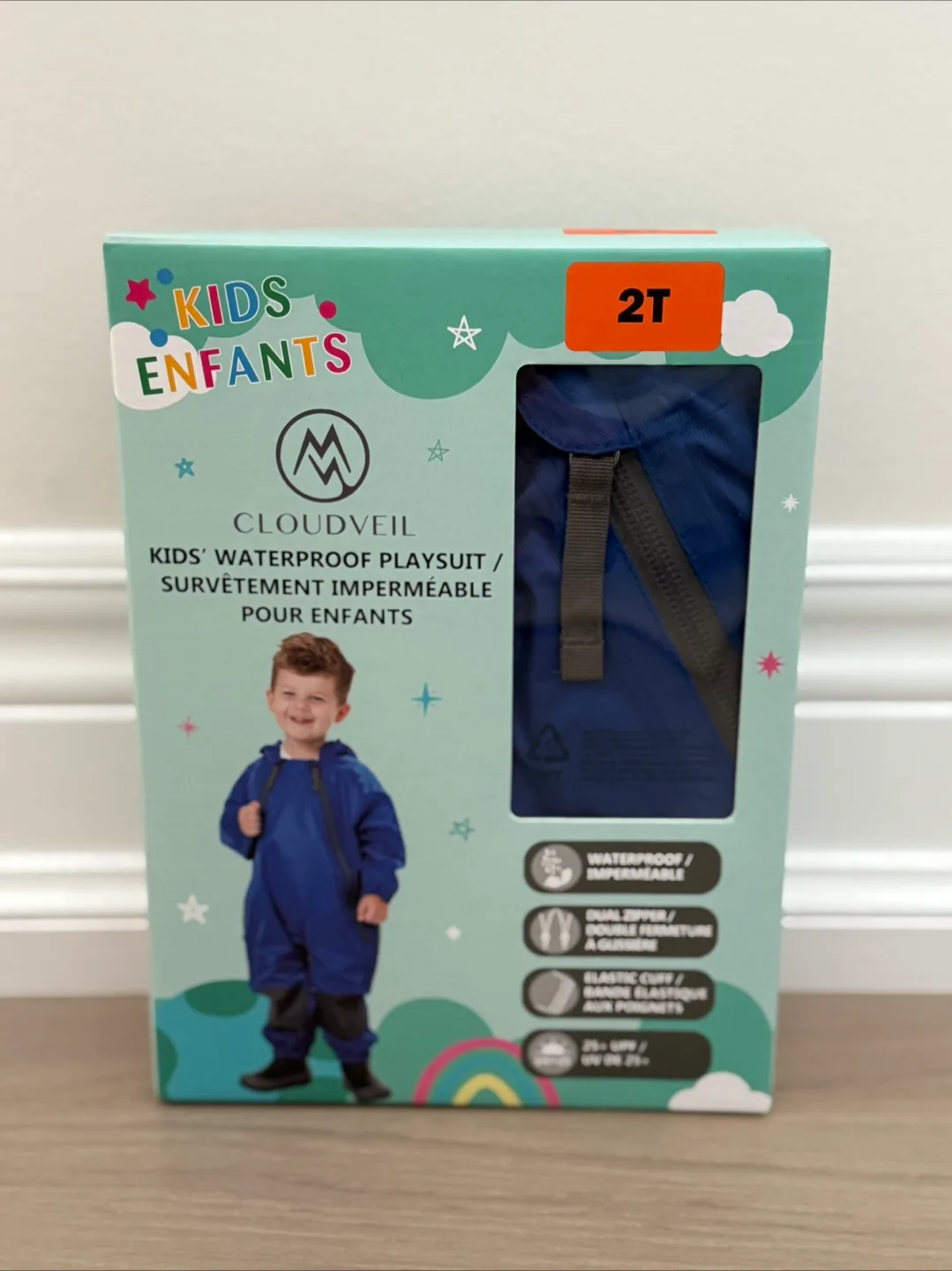 Kids Waterproof Playsuit Size 2T - READ DESCRIPTION. thumbnail