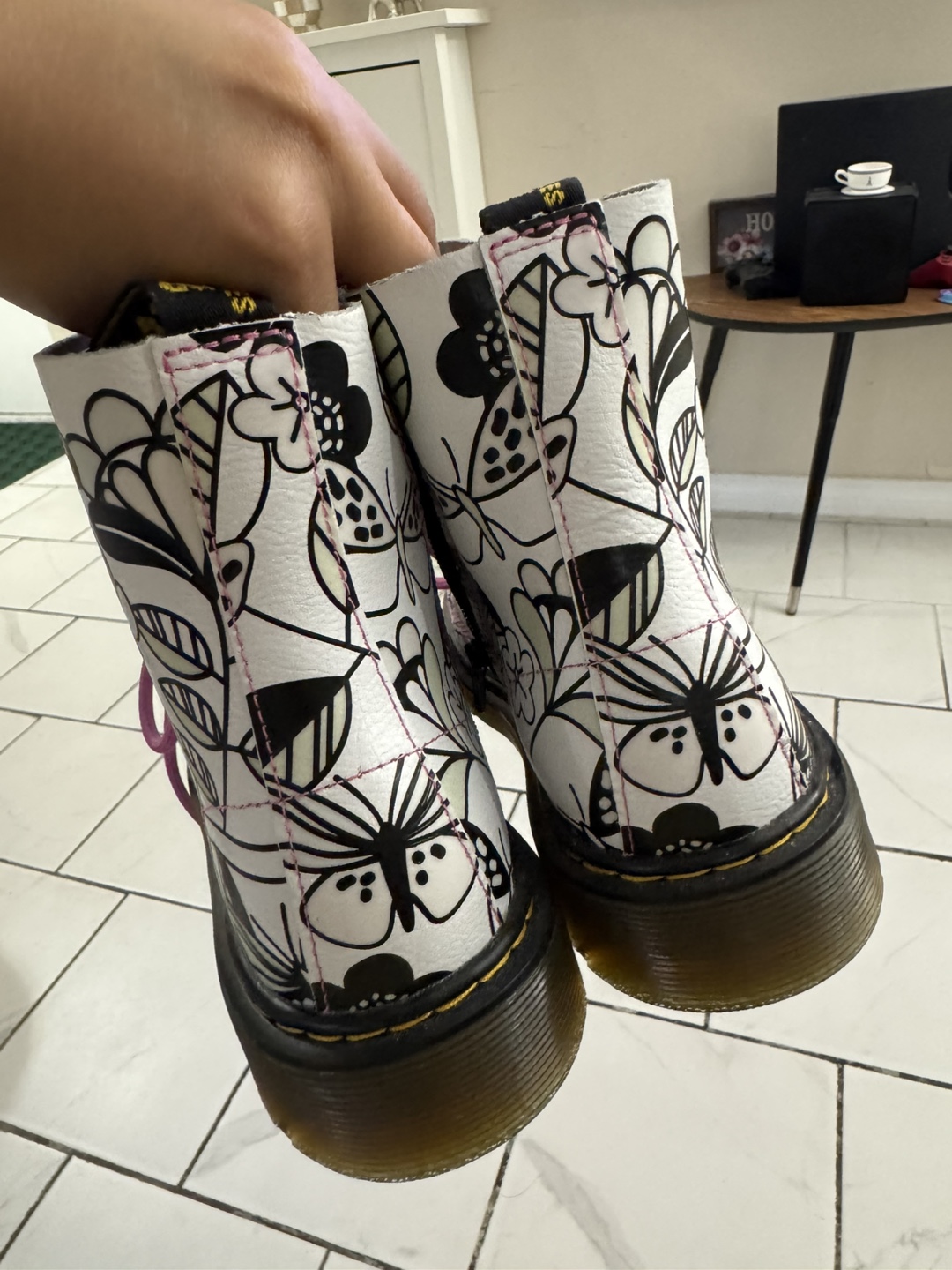 Dr. Martens Kids' Floral Print Boots - Size 6 - photo 5