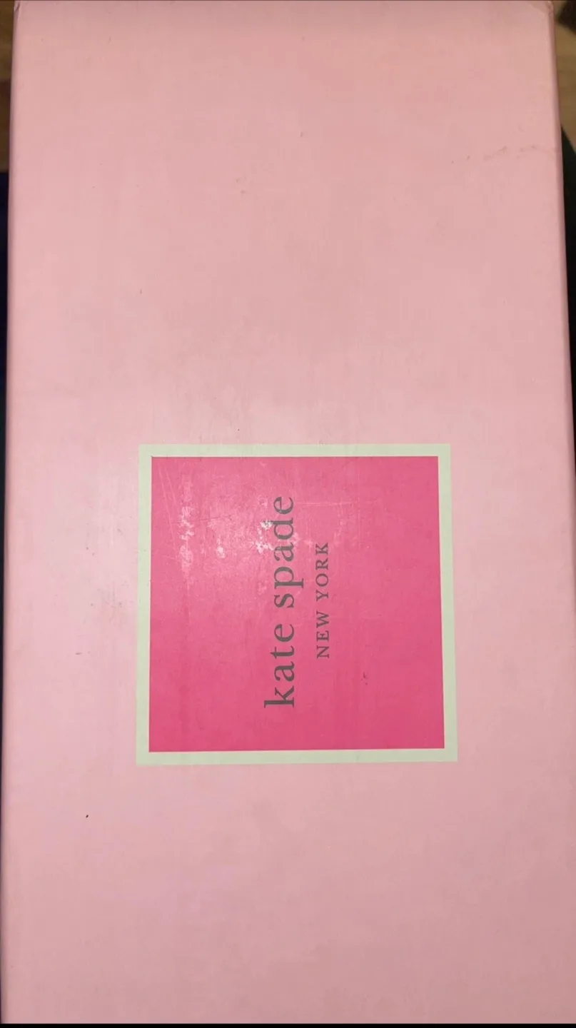 Kate Spade Black Suede Polished NYC Slide Heels size 6.5 image indicator(9)