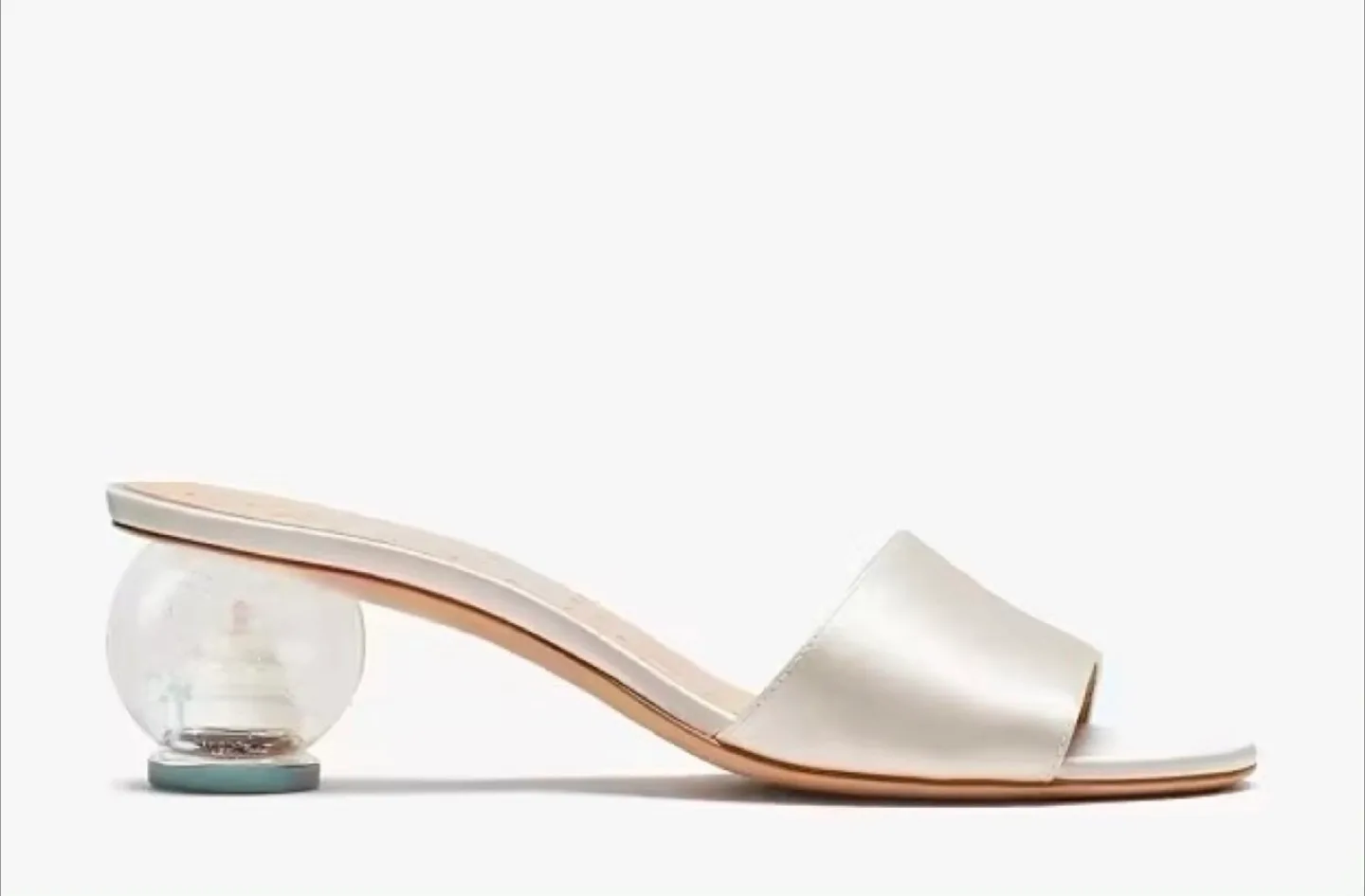 Kate Spade Satin Wedding Cake Love Slide Heels size 7 thumbnail
