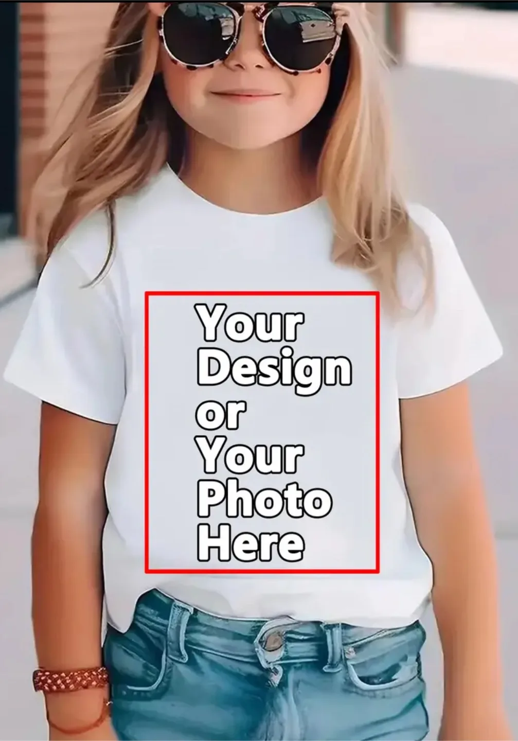 Customizable Plain White T-Shirt - Adult & Kids Sizes thumbnail
