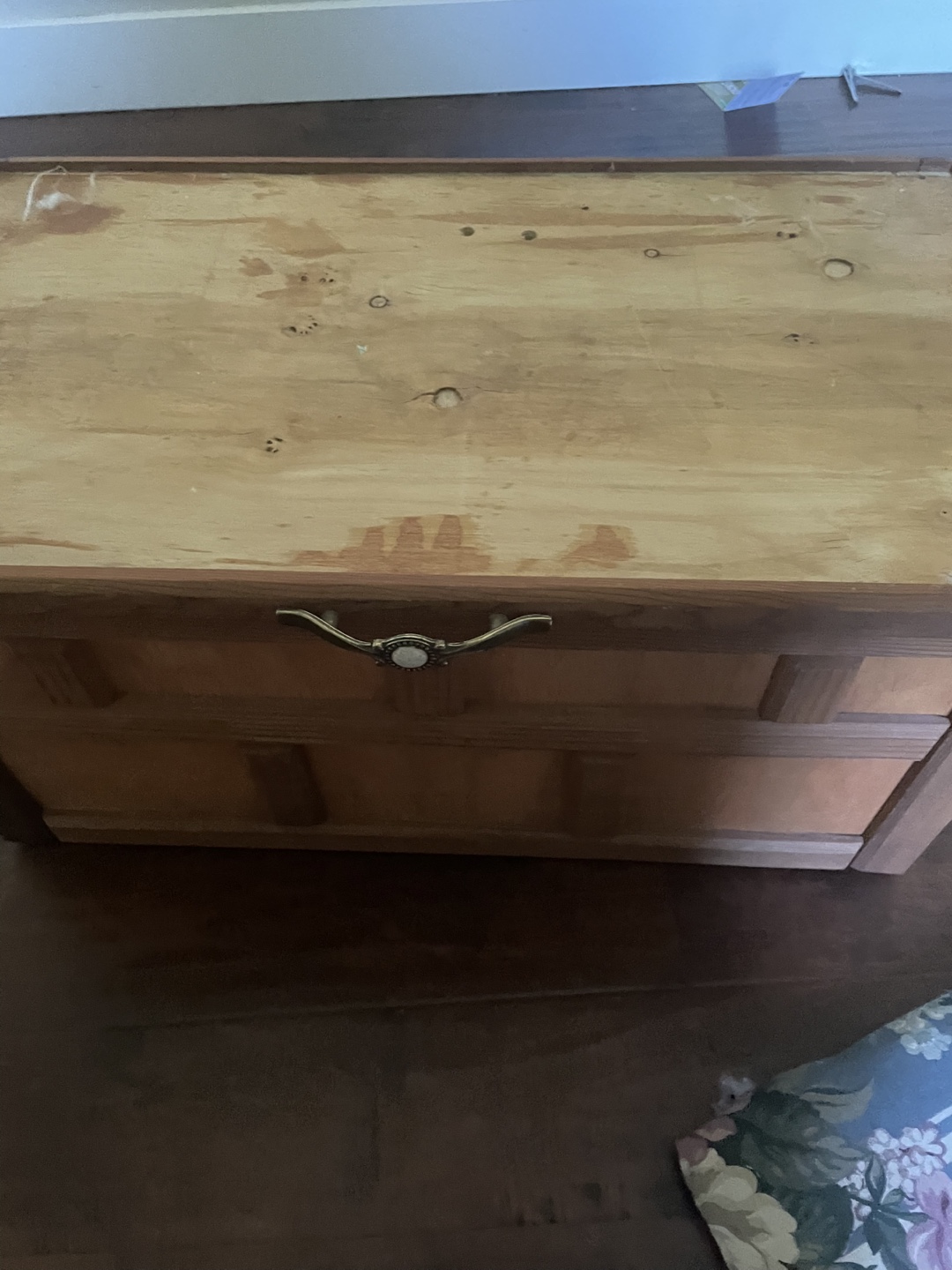 Antique Wooden Storage Chest - photo 3