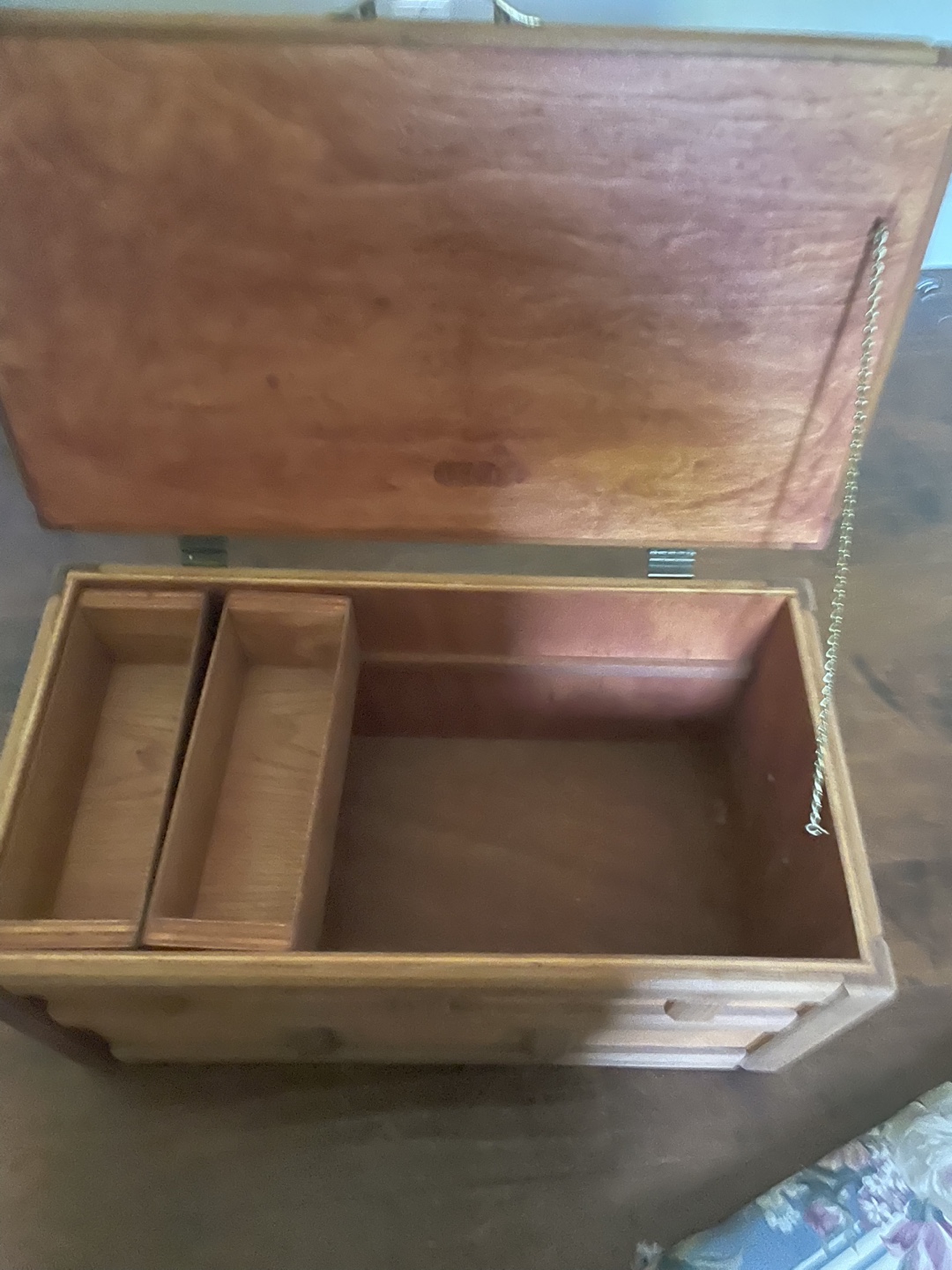 Antique Wooden Storage Chest - photo 5