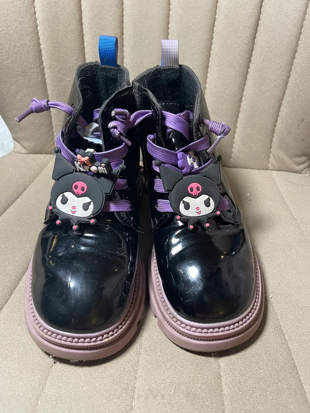 Kuromi Patent Leather Boots thumbnail