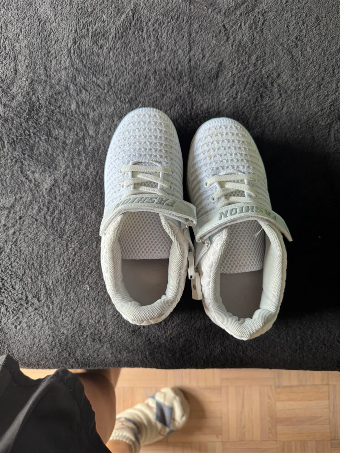 Girls' White Roller Sneakers, Size 36 image indicator(4)