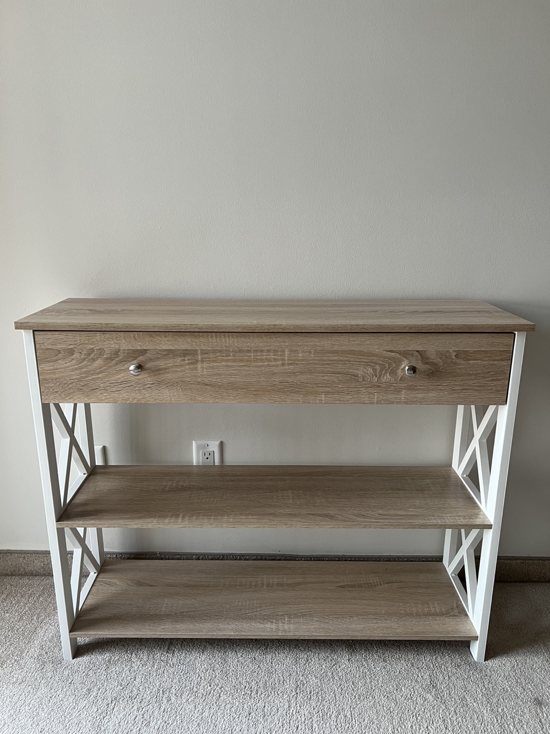 Modern Farmhouse Console Table with Storage