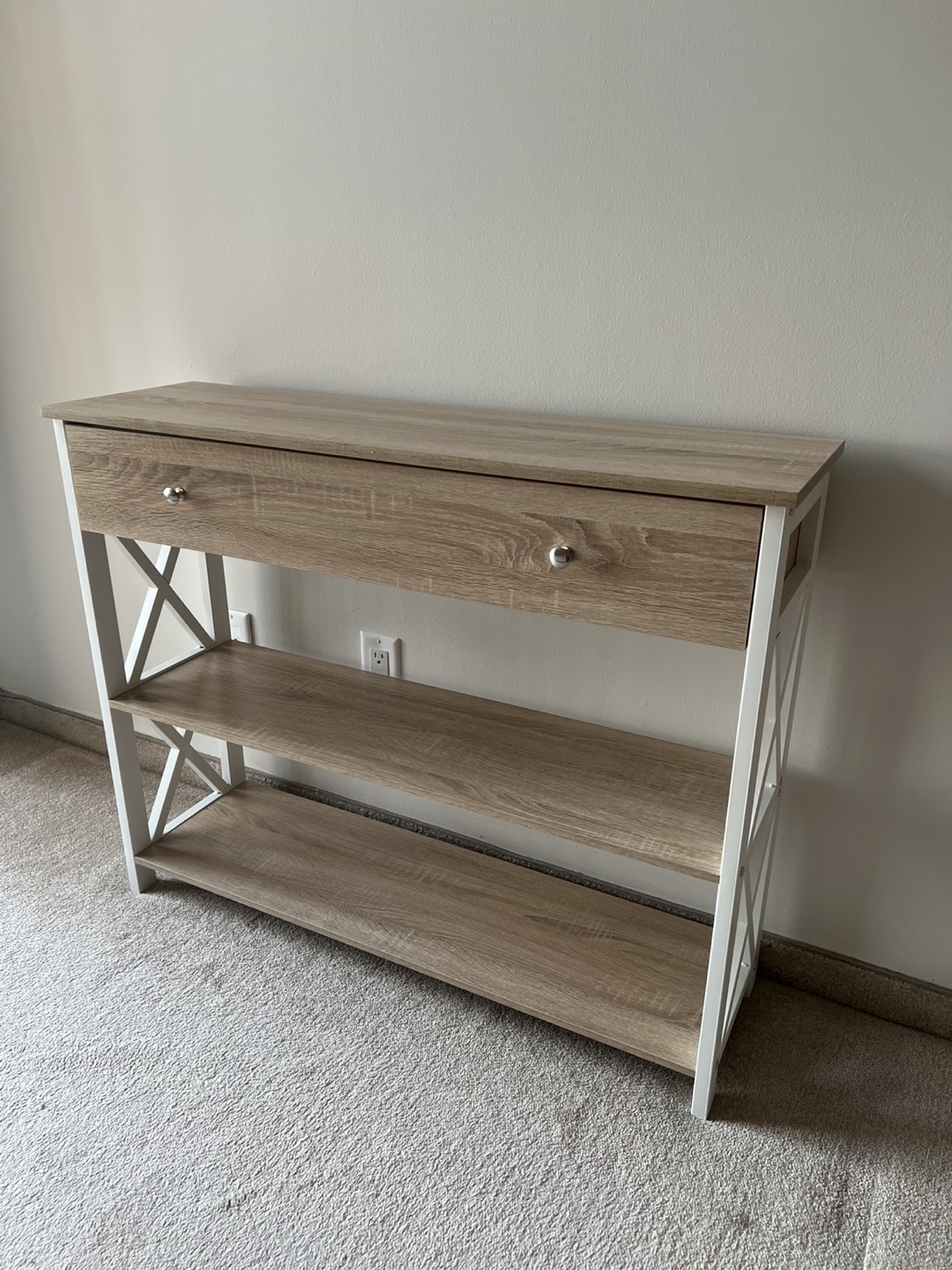 Modern Farmhouse Console Table with Storage - photo 2