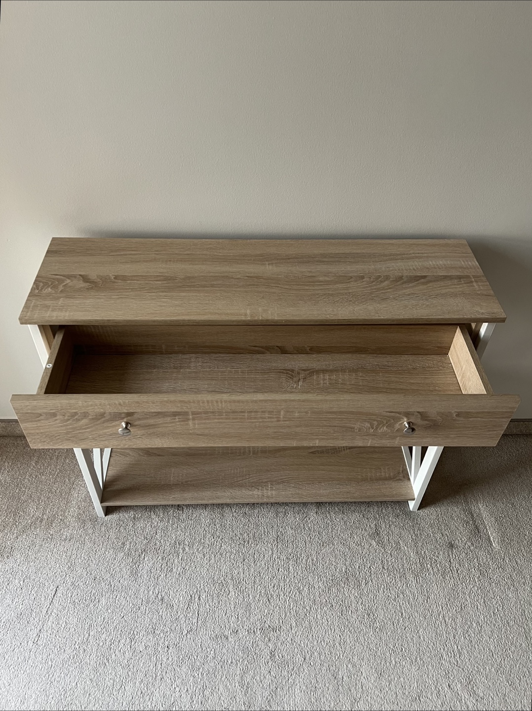 Modern Farmhouse Console Table with Storage - photo 3