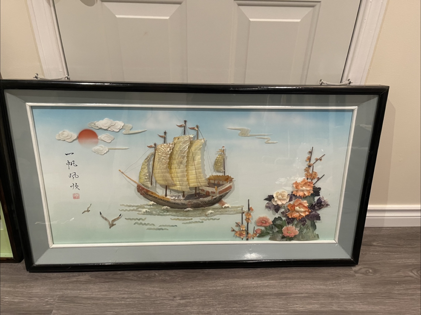 Three Vintage Asian-themed Wall Decor Pieces - photo 2