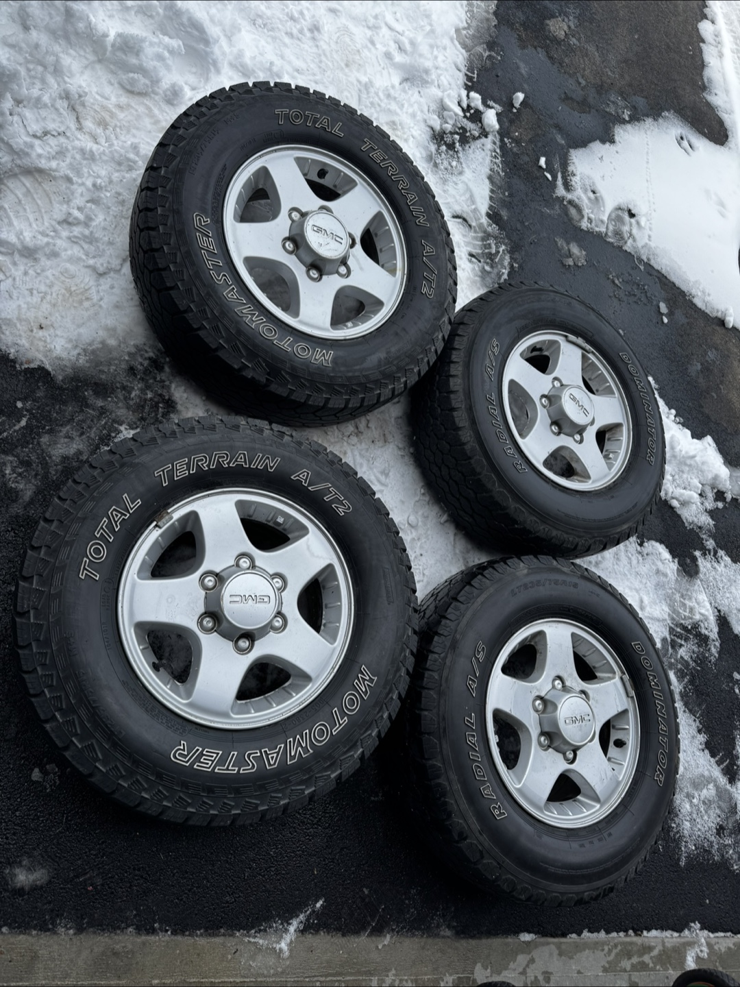 Set of 4 GMC rims and tires-LT235 75R15/6x139,7 - photo 2