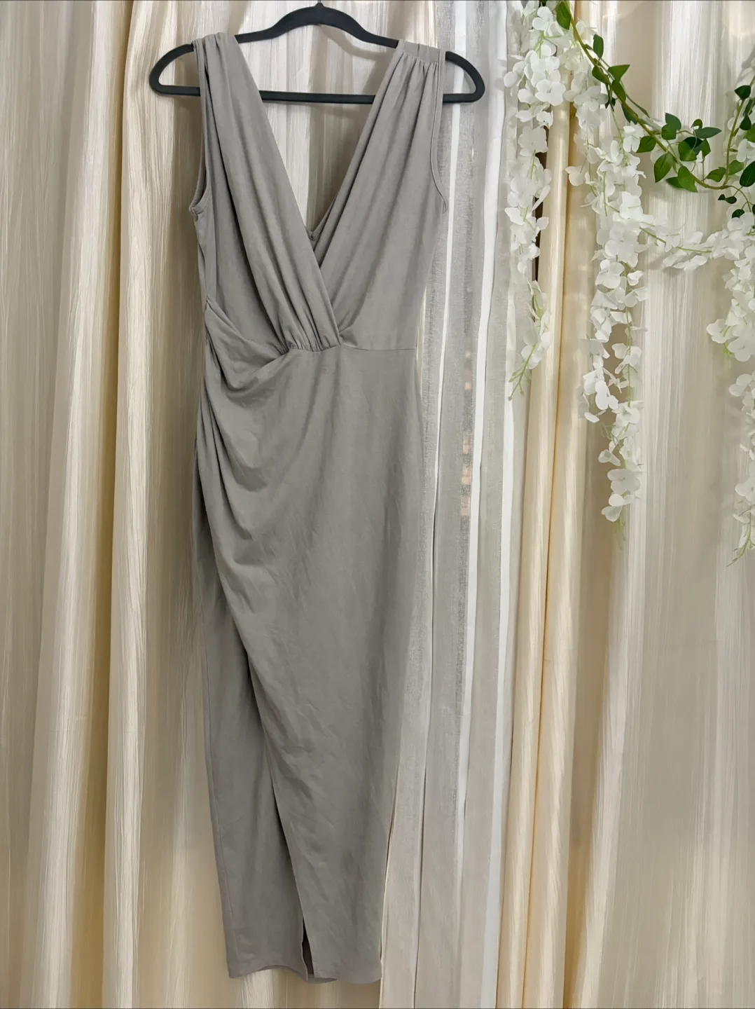 Seven Sisters Grey Midi Dress thumbnail