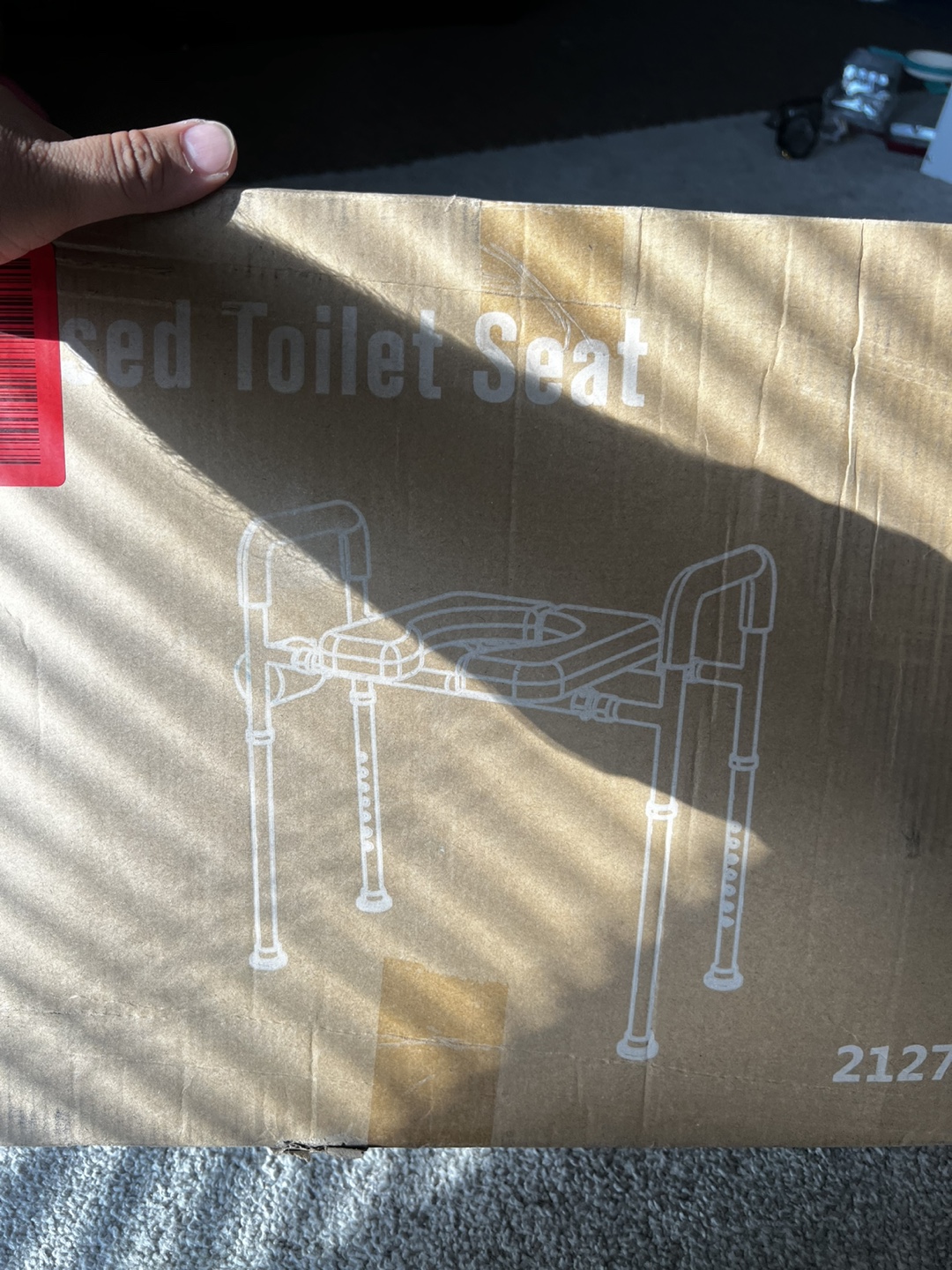 New Gazoba Raised Toilet Seat for Seniors - photo 2