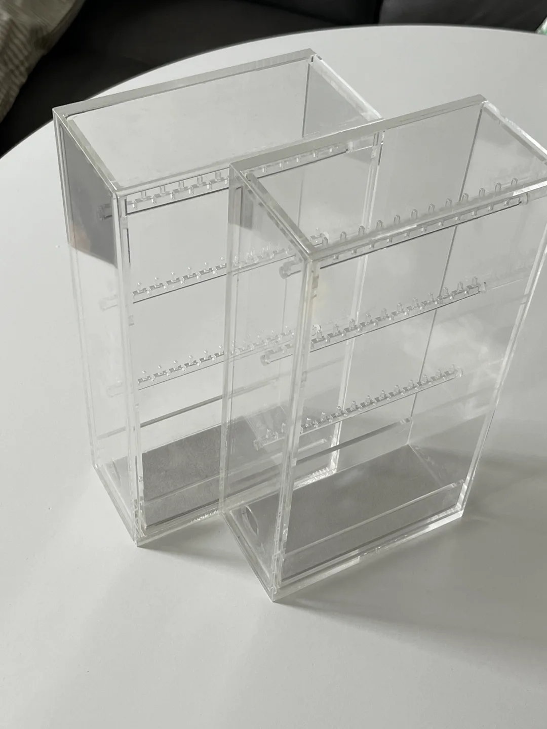 Acrylic Case for Earring and Necklace from Muji. set of two thumbnail