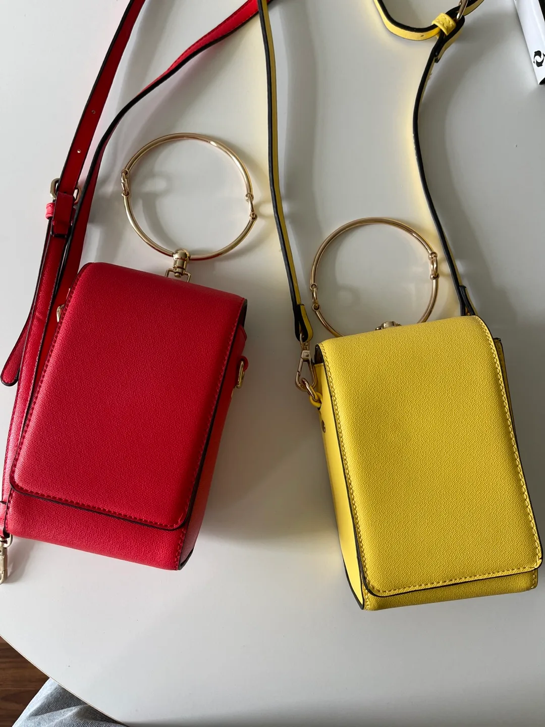 Two Mini Crossbody Bags & Fur Pom-Pom Keychains thumbnail