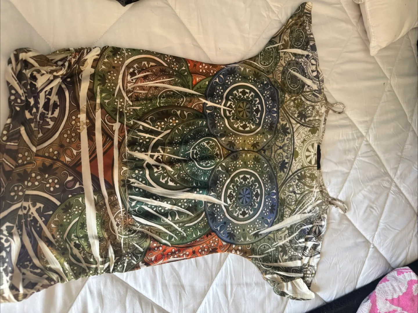 Women's patterned mini dress image indicator(4)