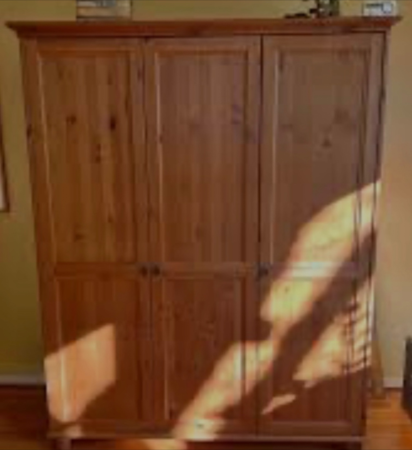 LEKSVIK 3-door pine armoire/wardrobe - photo 2