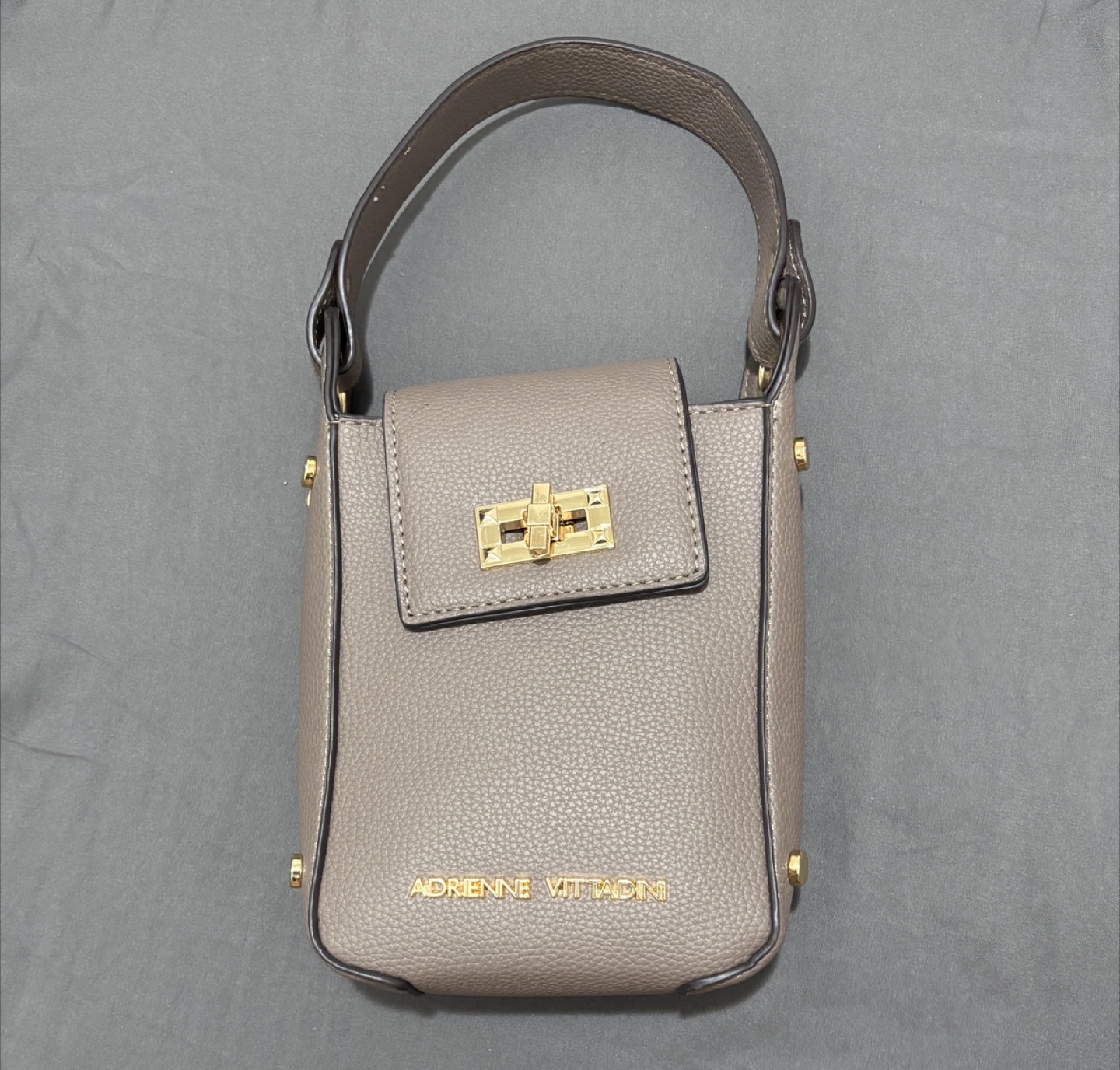 Adrienne Vittadini Grey Mini Handbag